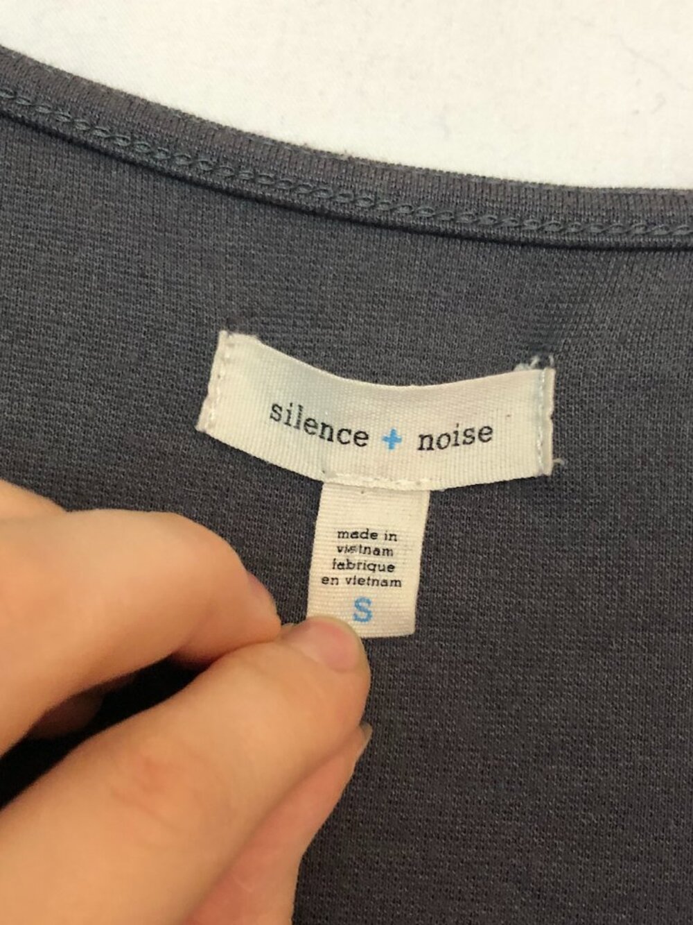 URBAN OUTFITTERS UO SILENCE NOISE Colorblock Bodycon Dress Gray Teal Green 2010s - Picture 6 of 7